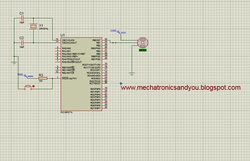 Mechatronics And You Lesson 7 Interfacing Servomotor with PIC 16F877A