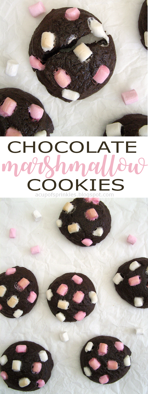 Chocolate Marshmallow Cookies Mini marshmallow cookies