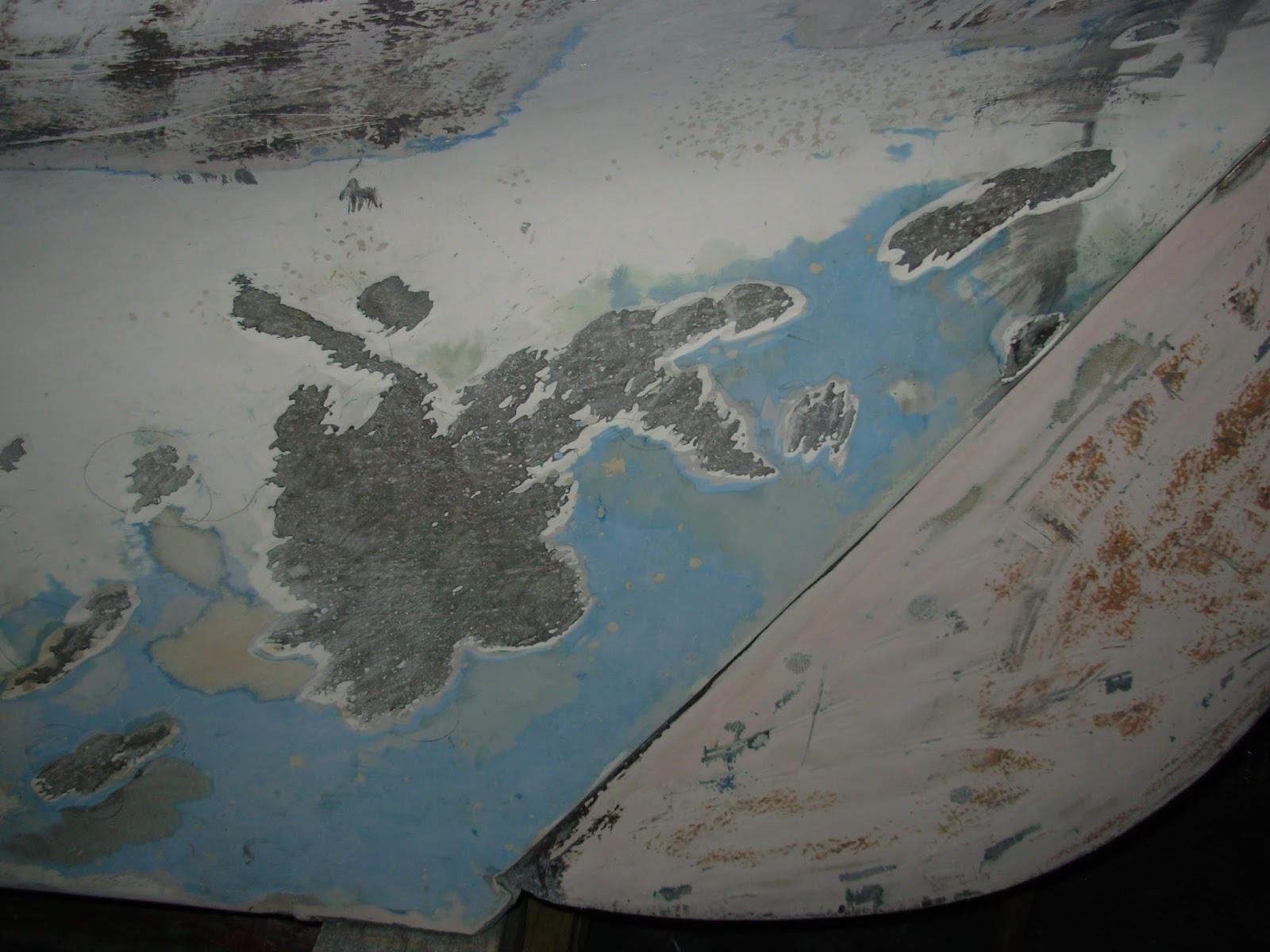 Alva Anne Removing Laminate Voids & Flaking Gelcoat