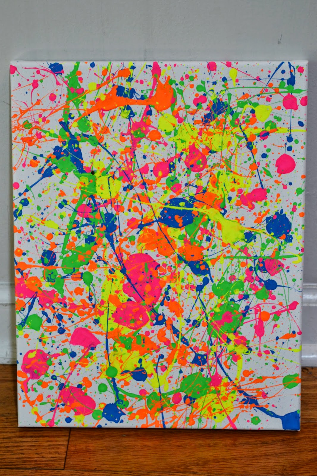 DIY Wall Art Splatter