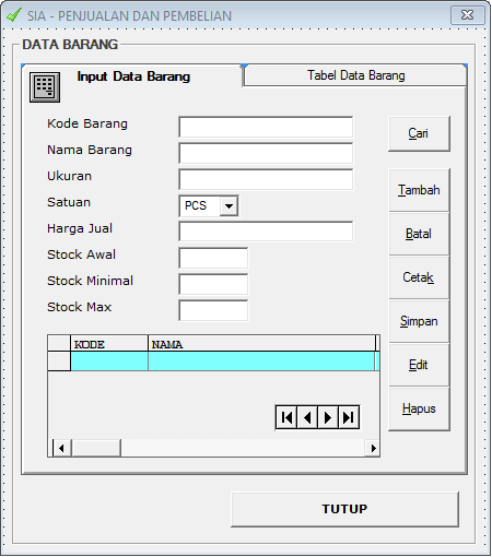 Membuat Form Barang Aplikasi Inventory Vb 6 0 Pemrograman Visual Basic Free Download Source Code