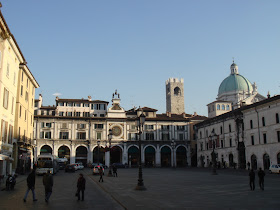 Piazza della Loggia is an elegant square in Brescia