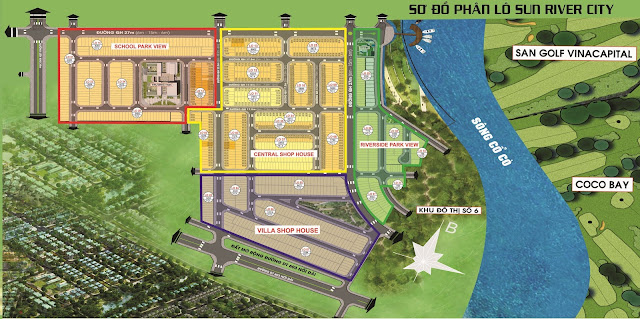 sơ đồ phân lô sơ đồ phân lô dự án sun river city