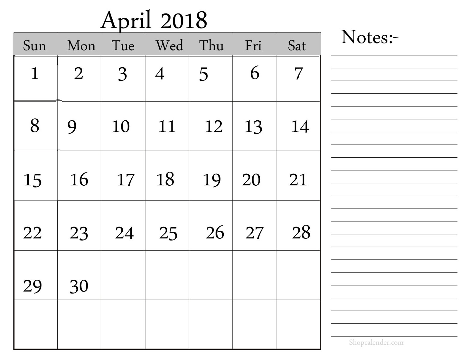 april 2018 printable calendar templates blank april 2018 calendar printable