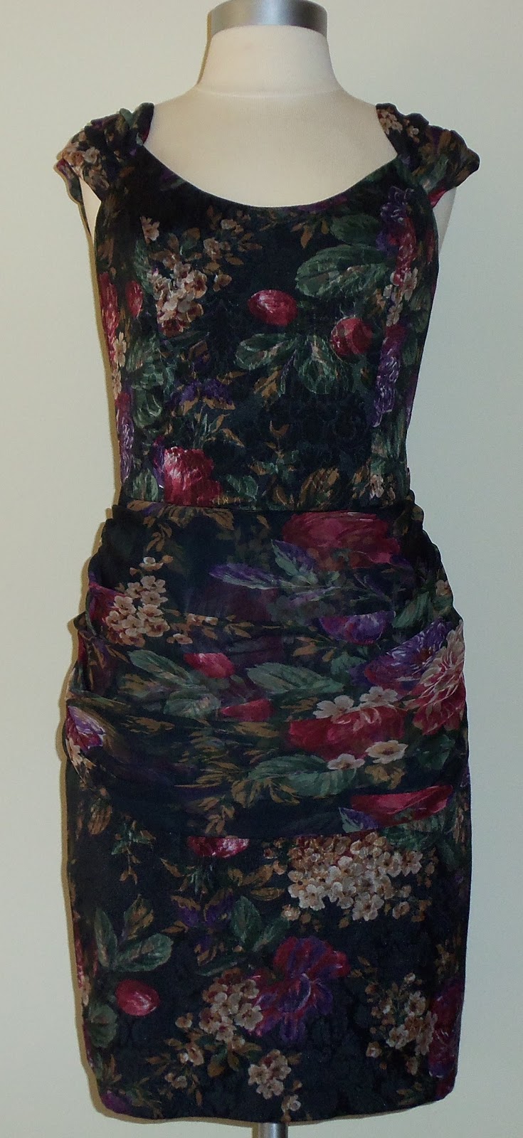 Thrifty Chic Shop: Monsoon Twilight Green Floral Dress