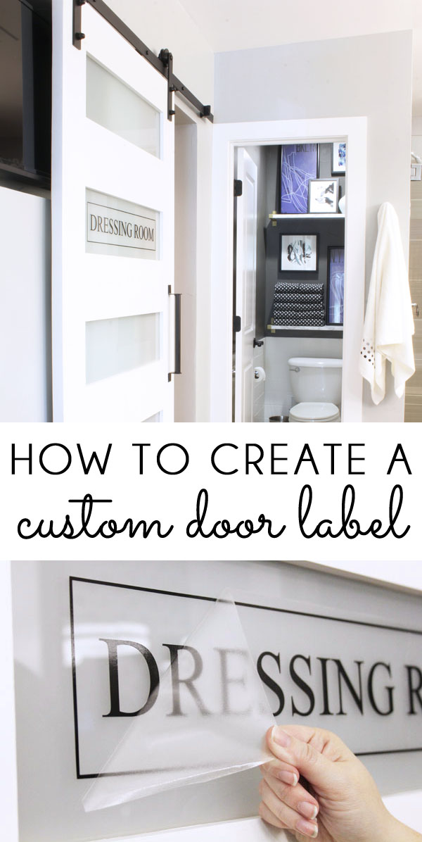 {diy with style} How to Create a Custom Door Label with Cricut Blue i Style Creating an