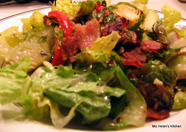 Brussels Sprouts Salad With Warm Bacon Vinaigrette at Miz Helen's Country Cottage