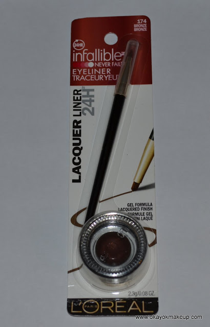 L'Oreal Infallible Gel Lacquer Liner 24 Hour in Bronze loreal gel liner
