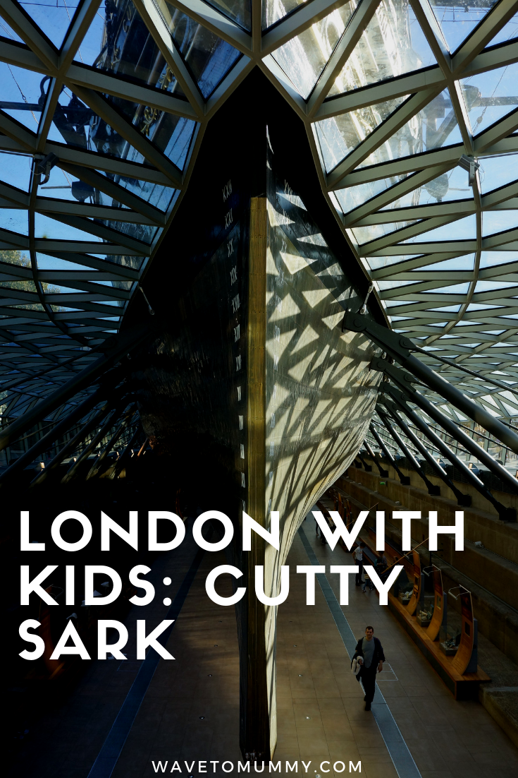 Review and top tips for visiting Cutty Sark with kids. A historic ship in Greenwich London, and a great place for kids to experience and learn about.