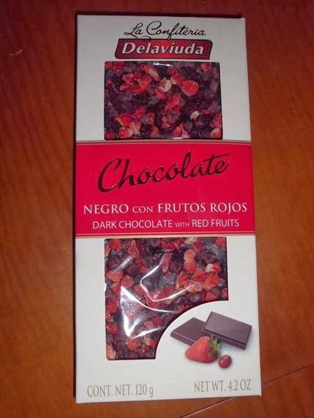 chocolate de fresas y arandanos 