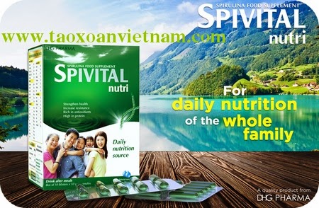 Tảo Vĩnh Hảo Spivital Nutri Bổ sung dinh dưỡng Tảo Vĩnh Hảo Spivital Nutri Bổ sung dinh dưỡng