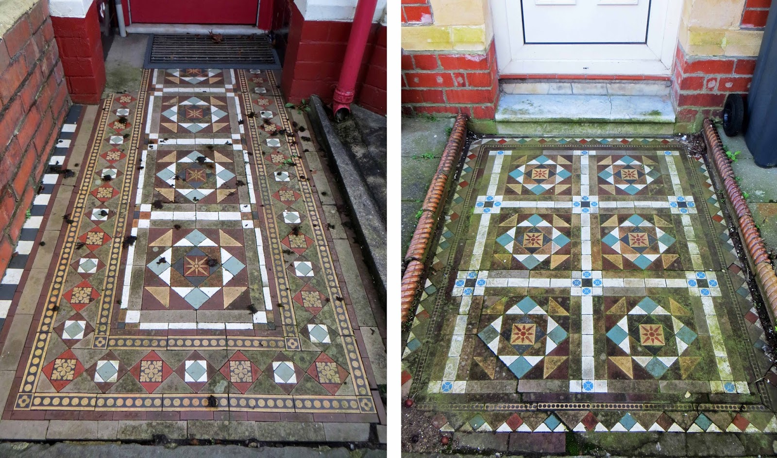 Sconzani February 2018 These Paths Have The Same Basic Inner Square Pattern But Outer Design Has Been Adapted To Fit Location