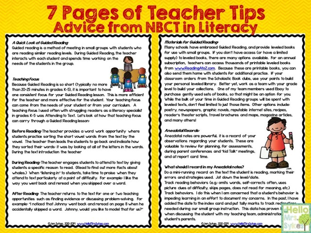 Do you teach guided reading? Click through to this blog post about the guide I use to teach and manage guided reading groups, and a free cheat sheet for teachers!