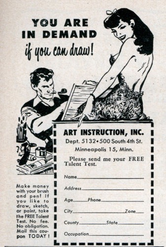 Mike Lynch Cartoons: Vintage "How to Draw Cartoons" Ads