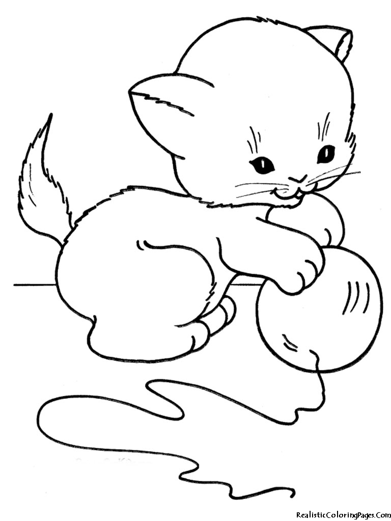 realistic cat coloring pages printable - photo #20