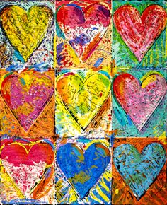 Kathy&#039;s Art Project Ideas: Double Heart Optical Illusion Art Lesson