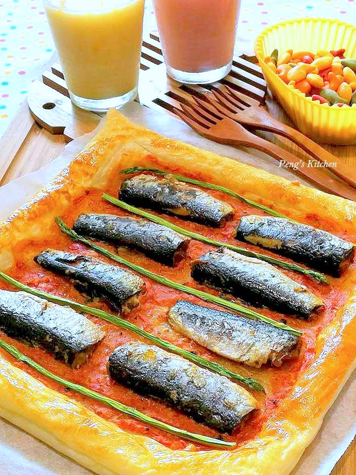 Peng's Kitchen Sardines Puff Pastry Tart