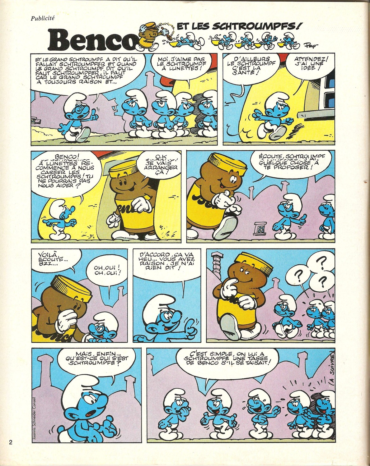 SUPER SHOGUN BENCO ET LES SCHTROUMPFS