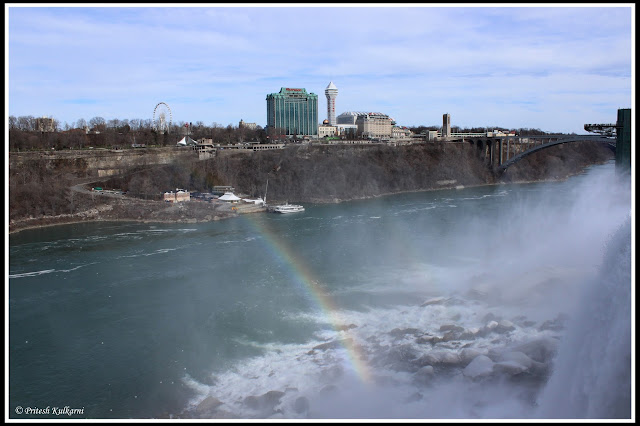 Rainbow at Niagara, Canada on other Side Rainbow at Niagara, Canada on other Side