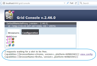Waiting for a slot to be free selenium webdriver Waiting for a slot to be free selenium webdriver