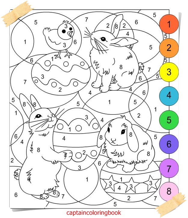 Coloring Book Pdf: COLOR BY NUMBER Free Coloring Pages