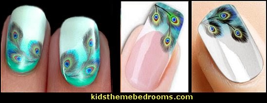 peacock nail water decals-nail art design nail design - nail stickers - nail polish - peacock nail design ideas - nail decorating ideas - peacock water decal stickers - peacock colors - peacock theme Water Transfer Watermark Pretty Designs Art Decal Sticker Stamping Beauty Manicure Nail Decoration Colors Colorful Peacock FEATHERS peacock nail water decals-nail art design Water Transfer Watermark Pretty Designs Art Decal Sticker Stamping Beauty Manicure Nail Decoration Colors Colorful Peacock FEATHERS