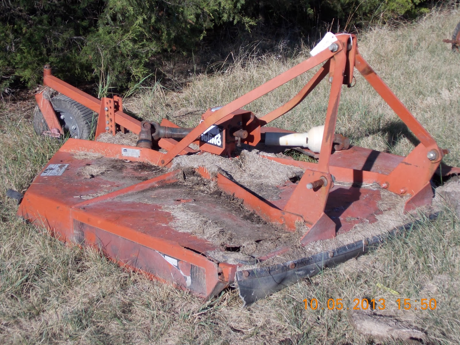 Parking Zone 82: 5' Rhino Shredder Mower -Parts Mower - $150