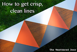 geometric furniture lines paint painting door crisp clean weathered painted perfectly theweathereddoor nightstand question got