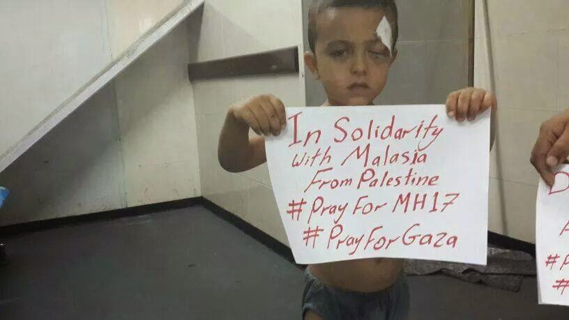 Anak Palestin Menunjukkan Solidariti terhadap Malaysia