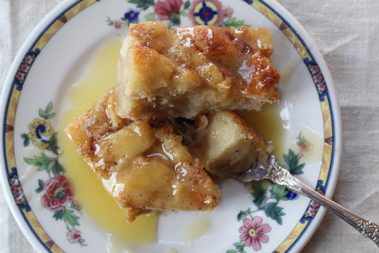 Mountain Housewife New Orleans Style Bread Pudding with Hard Sauce