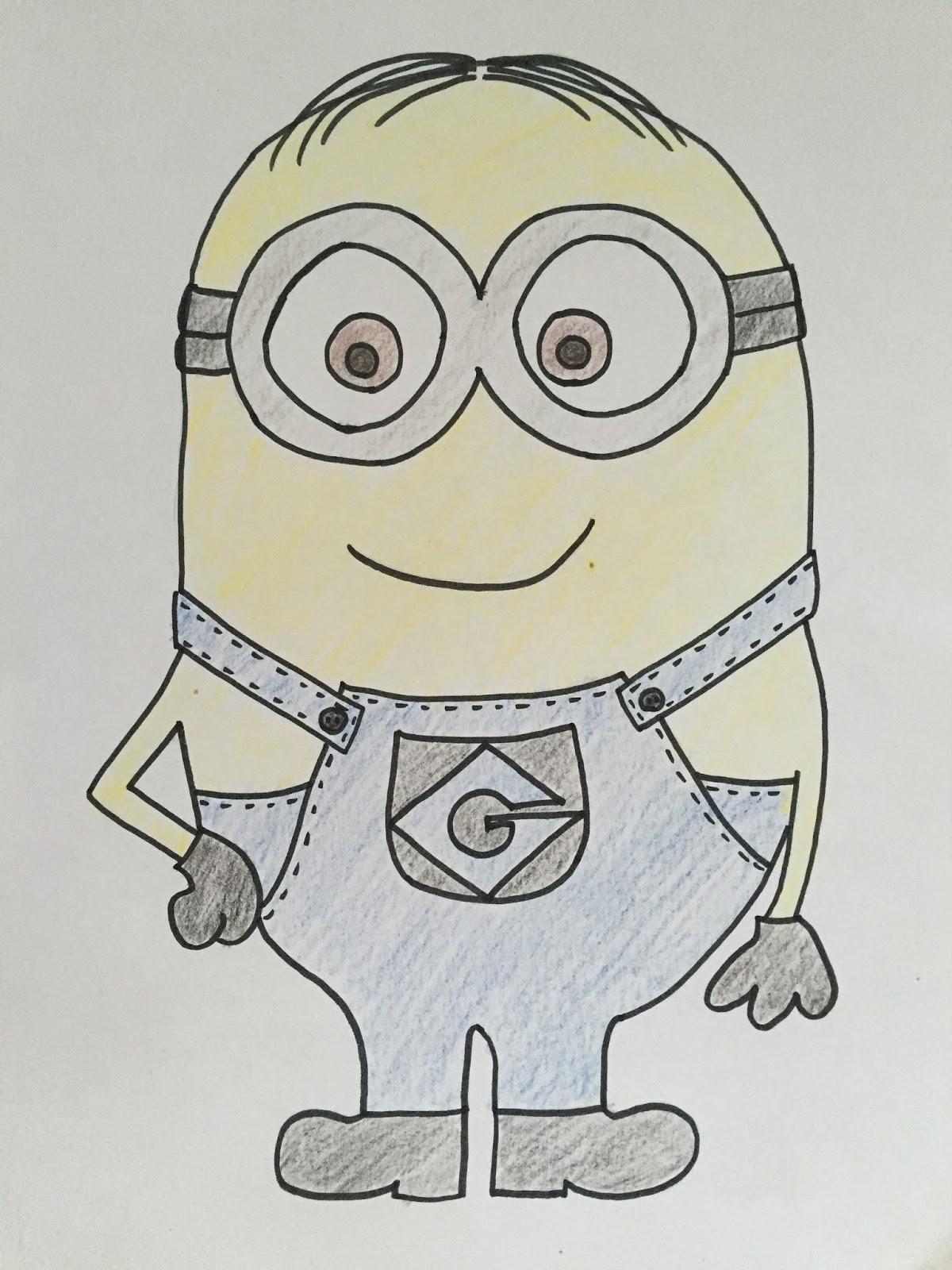 The Art Bug Draw A Minion Step By Step Tutorial Make It Monday