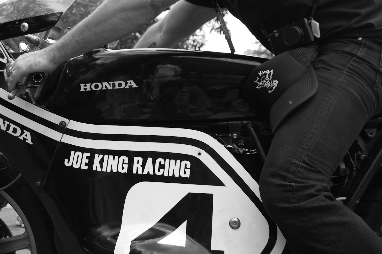Cling on for dear life !!! Joe King Racing