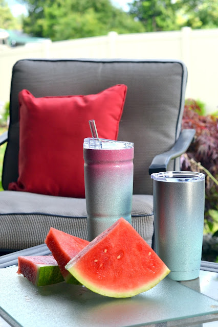 the diy glitter yeti cup in the wild