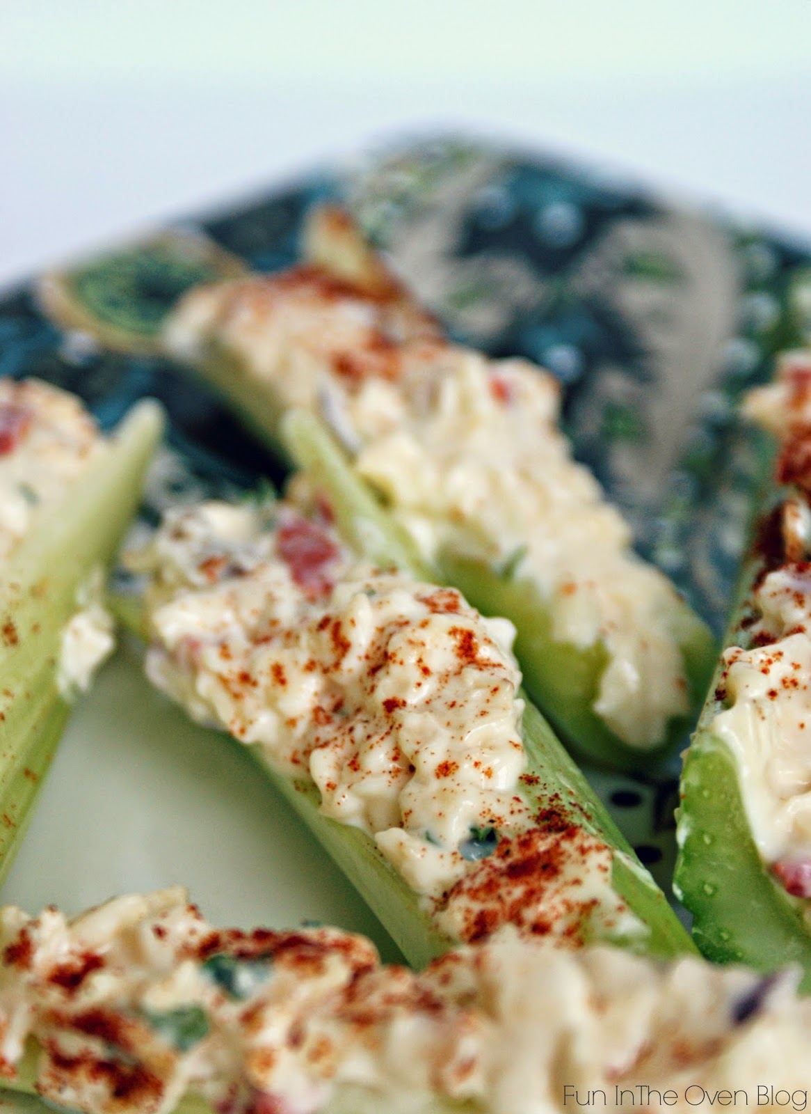 Fun in the Oven Pimento Cheese stuffed Celery