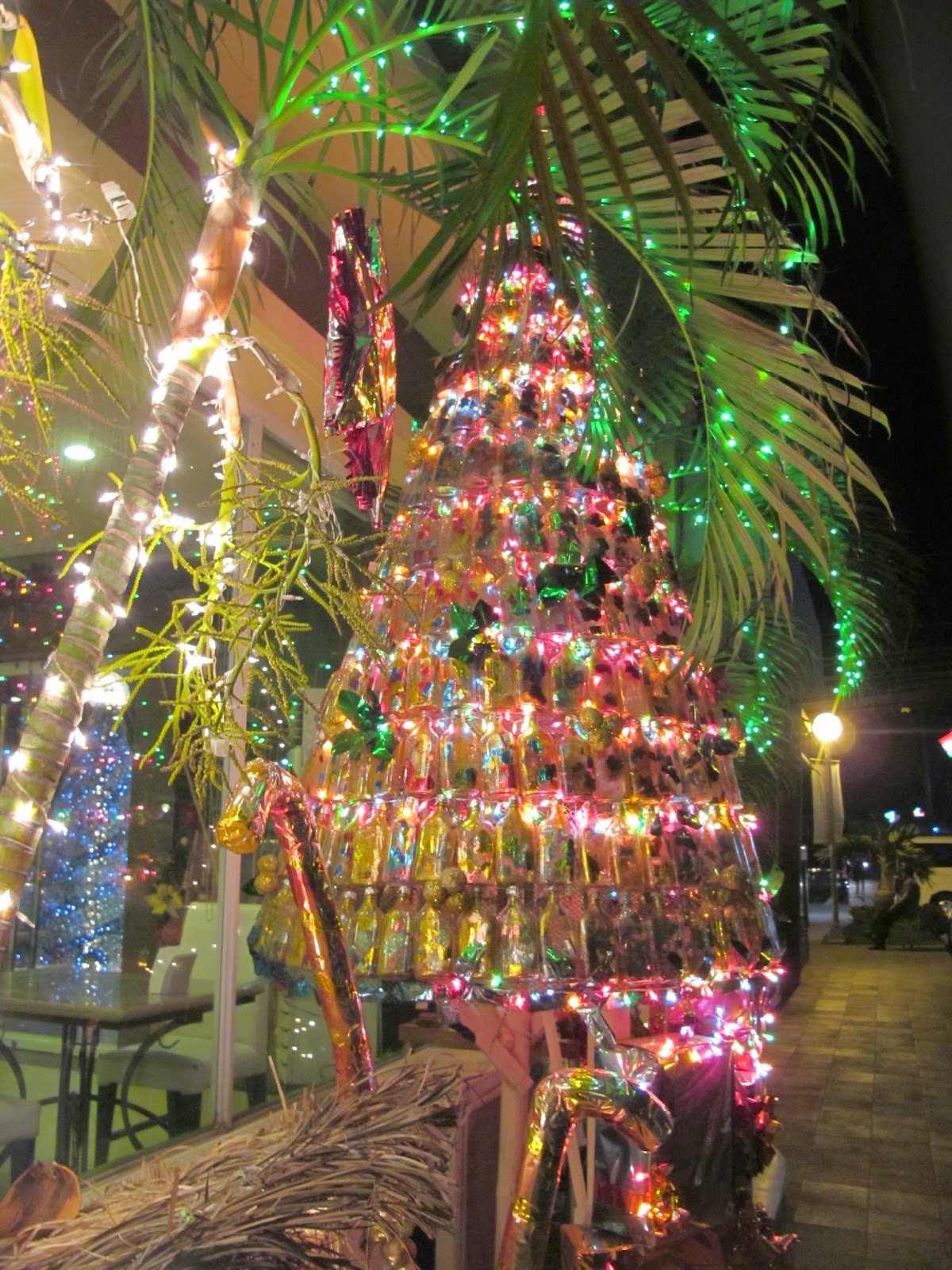 Christmas Lights made from recycled stuff