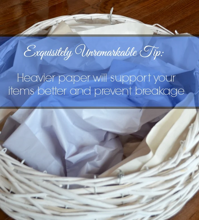 Layer Your Basket With Paper