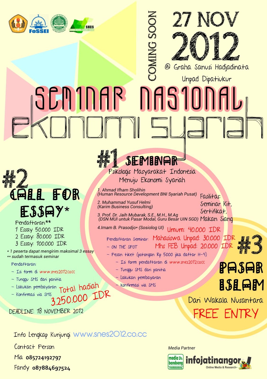Seminar Nasional dan Call for Essay Ekonomi Syariah 2012