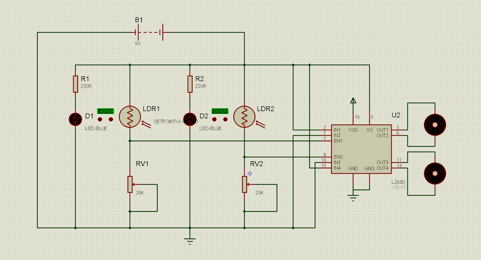 Line Follower Robot Circuit Diagram Without Microcontroller