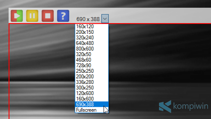 cara merekam layar dalam bentuk gif