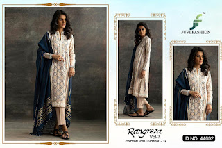 juvi fashion Rangreza vol 7 Pakistani Suits Cotton Collection 19