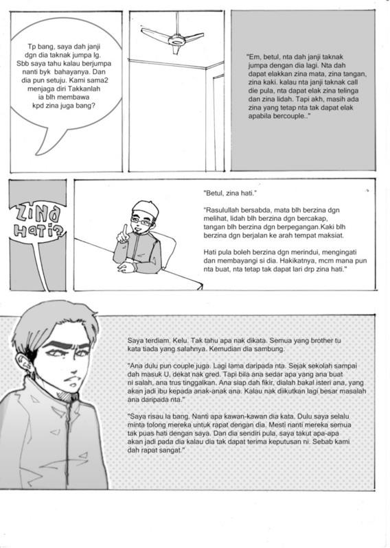 Ana Solehah Ad Daieah Ilallah komik islamik dakwah (couple/zina itu