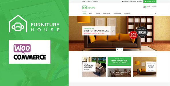 Free Download Furniture V1.3.1 WooCommerce WordPress Theme