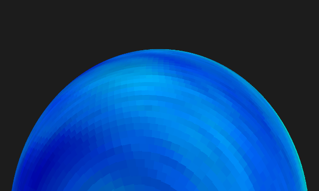 Beautiful color surface on 3D sphere.