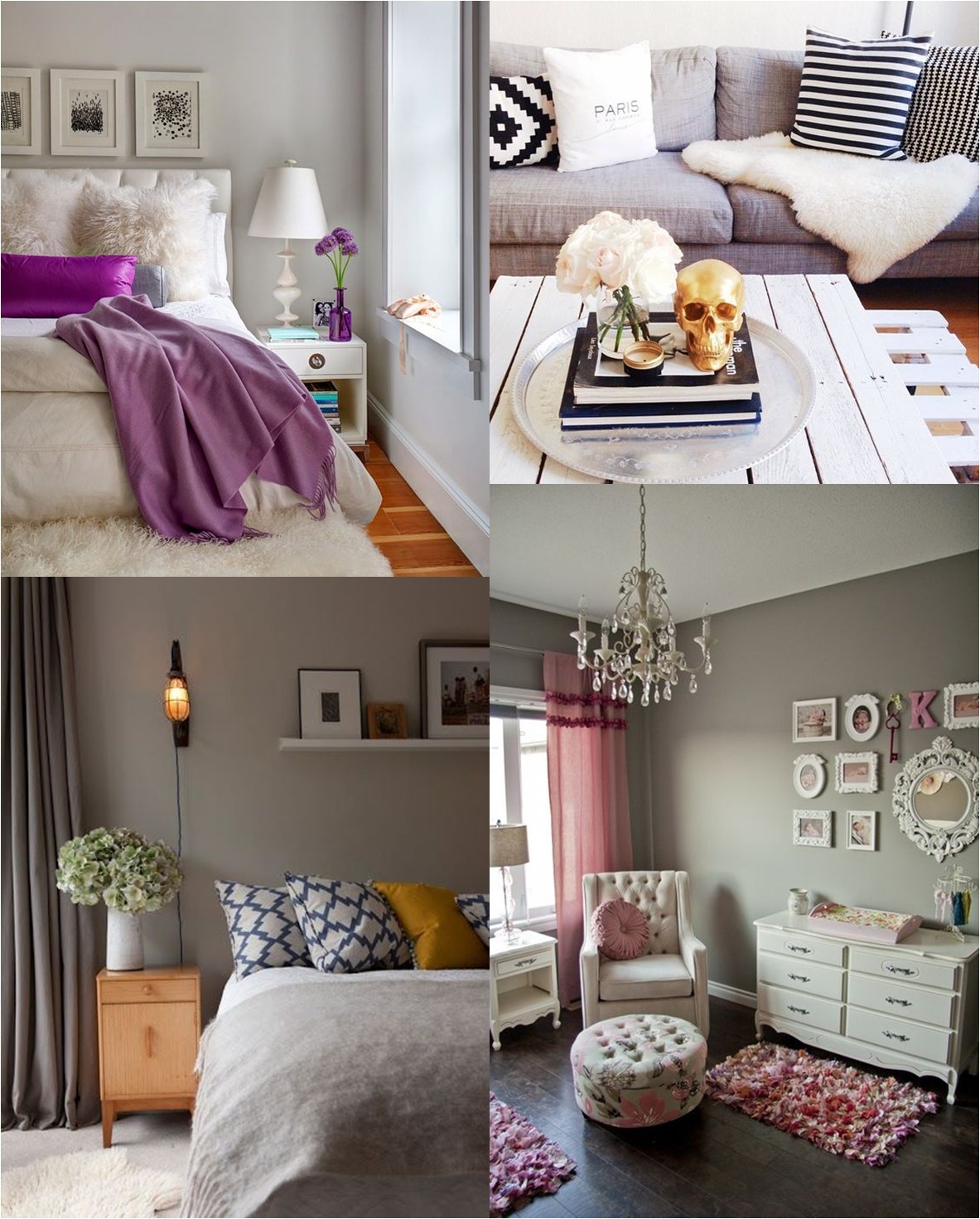 moda na janela decoração quartos cinza e peb