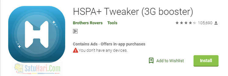 HSPA+ Tweaker 3G booster - Aplikasi Penguat Sinyal Terbaik 3G dan 4G Tanpa Root