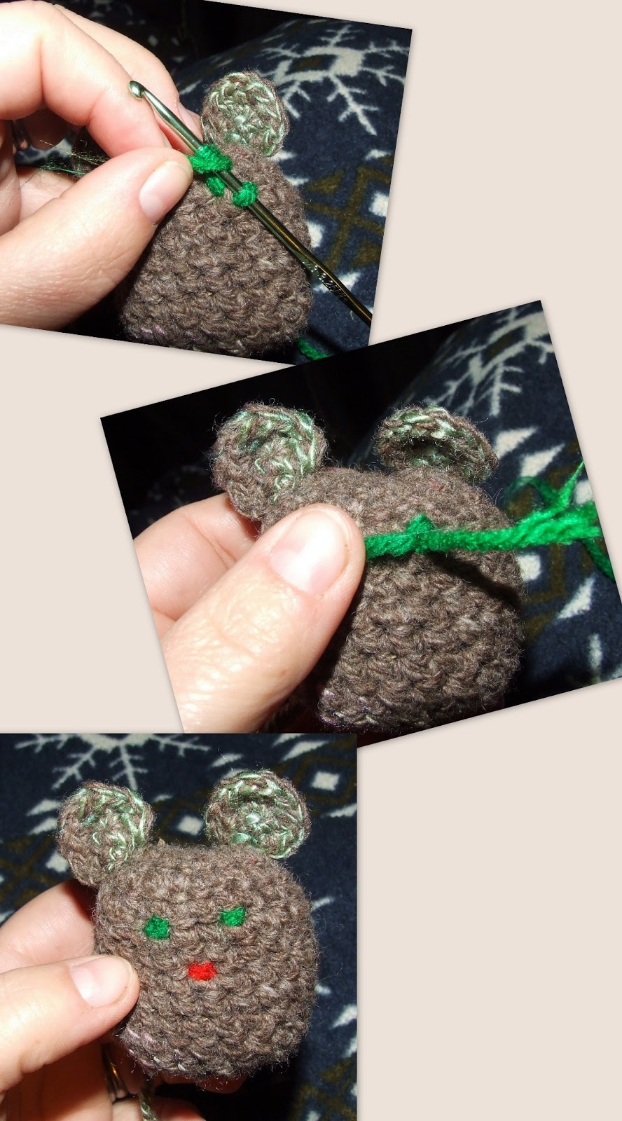 Stuff by Cher Crochet Mouse Cat Toy