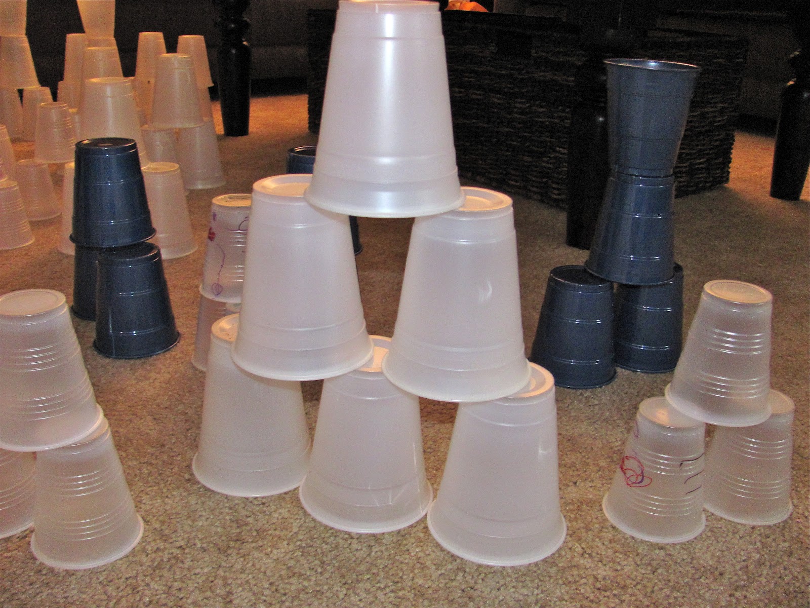 The Chocolate Muffin Tree Playing and Building With Plastic Cups