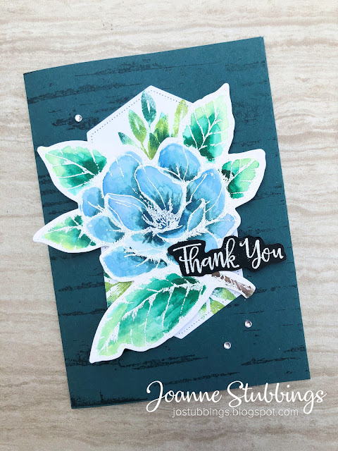 Jo's Stamping Spot - Social Stamping Blog Hop - Thank You - watercoloured Good Morning Magnolia stamp set by Stampin' Up!