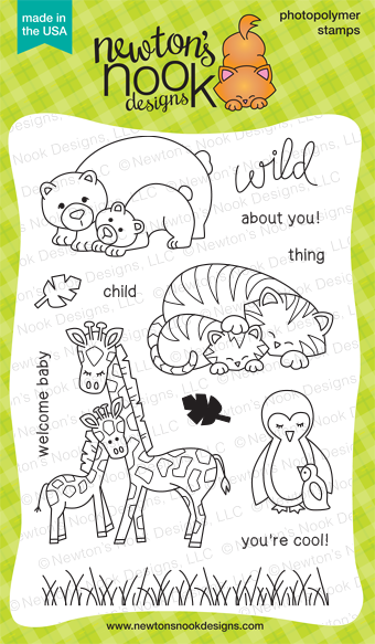 Wild Child Stamp set by Newton's Nook Designs | Baby Animals | Zoo