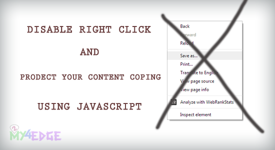 disable right click protect from copy using javascript